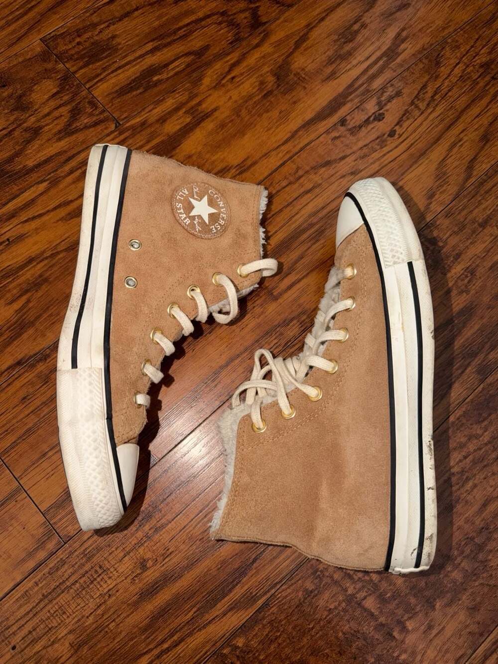 Converse Chuck Taylor All Star Cozy Suede High Top Sneakers in Brown - Picture 4 of 8